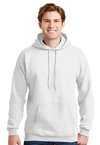 Hanes EcoSmart white hoodie