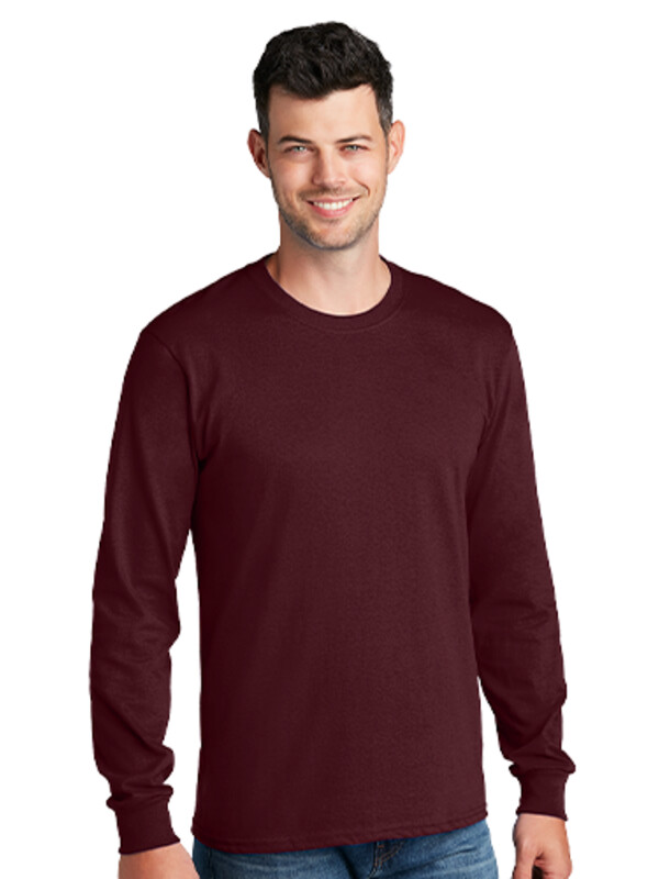Port & Company Long Sleeve 5.4 oz. 100% Cotton T Shirt Thumbnail